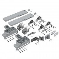 HETTICH 9323131 TopLine 1 zestaw na 2 skrzydła z tłumieniem 50 kg