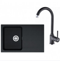 FRANKE Zestaw T30Č OID 611-78 czarny + FP 9000.071 onyx