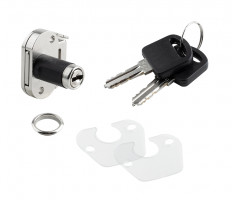 StrongLocks Mini zamek kontenerowy chrom, różne kombinacje+metalowy kątownik