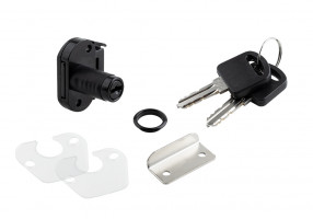 StrongLocks Mini zamek kontenerowy, czarny, różne kombinacje+ kątownik