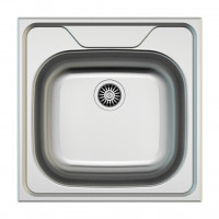 StrongSinks Zlew stal nierdzewna polerowana 480x480, montaż od góry