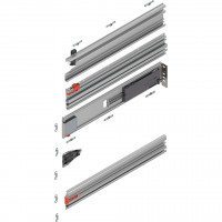 BLUM Revego Duo 802P525D.R2 prowadnica kieszeniowa, 525 mm, prawa