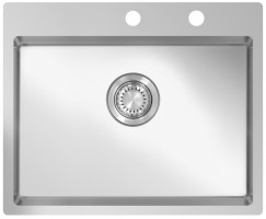 StrongSinks S3 Zlewozmywak Duna 550, rozm.550 x 505 mm nierdz., mimośród