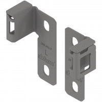 BLUM ZRR.4000 – regulowany uchwyt relingu MERIVOBOX, kolor szary indium, IG-M