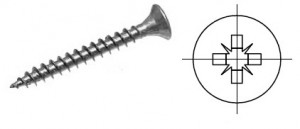 StrongFix Wkręt PZ 4x50, łeb stożkowy, ocynk biały PZ2