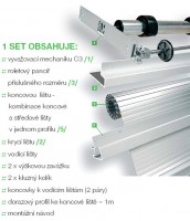 REHAU metal LINE KPL.RAI NE/87 900/1500, stal nierdzewna