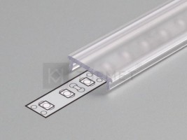 StrongLumio listwa maskująca do LED profilu wciskana mleczna 2000mm