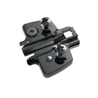 HETTICH 9091806 Prowadnik krzyżakowy obsydian z eurowkrętami, dystans 5,0 mm