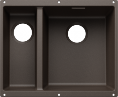 BLANCO 527816 Zlew Subline 340/160-U bez zestawu odpływ. Silgranit kawowy