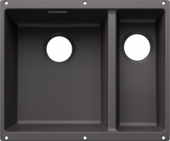 BLANCO 527822 Zlew Subline 340/160-U bez zestawu odpływ. Silgranit szara skała