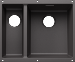 BLANCO 527814 Zlew Subline 340/160-U bez zestawu odpływ. Silgranit szara skała