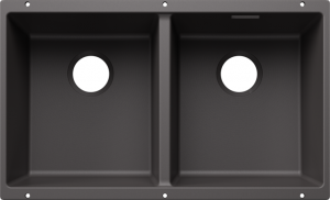 BLANCO 527830 Zlew Subline 350/350-U bez zestawu odpływ. Silgranit szara skała