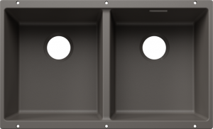 BLANCO 527827 Zlew Subline 350/350-U bez zestawu odpływ. Silgranit szary wulkan