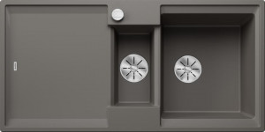 BLANCO 527604 Zlewozmywak Adira 6 S InFino z korkiem Silgranit szary wulkaniczny