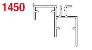 SISCO 1450G Profil dolny alu 6000mm