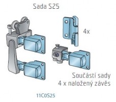 S-S25 (H25SD) komplet okuć do drzwi składanych 25kg