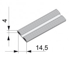 SEVROLL szczotka odbojowa bez kleju 14x4mm biała