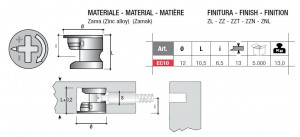 Mimośród EC10 średnica 12mm