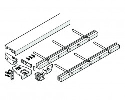 HAWA-25479 Folding Concepta 25, profil dolny, 1300 mm, czarny