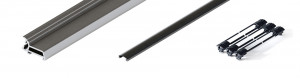 HAWA 31526 Folding Concepta III 20 Profil pionowy, 1200-2200 mm, czarny