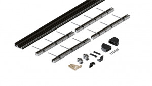 HAWA 52094 Folding Concepta III profil dolny do 4 drzwi, czarna anoda