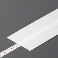 StrongLumio klosz / listwa maskująca do profilu Wide 24 nasuwana mleczna 2000mm