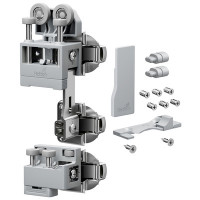 HETTICH 9339344 WingLine L new do 25 kg, zestaw ze sprężyną, szary, prawy