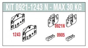 SISCO 0921-1243 komplet okuć  30kg z łożyskiem