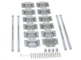 StrongLine Linio komplet okuć do 3 skrzydeł z tłumieniem 40kg