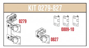 SISCO 279-827 okucia do składanych drzwi - 2 skrzydła