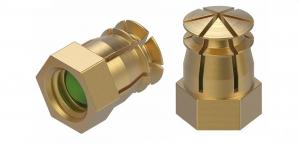 BU39 Kołek wkręcany z kulką M6x9/8 mm mosiądz