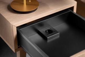 BLUM ESS.B01FA Amperos element zasilający i kabel, gnizdko SCH, czarna mat