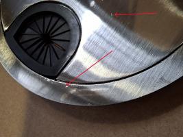 STRONG Przepust kablowy metalowy 80 mm szlifowana stal