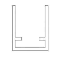 TERNO 630 Versatile profil dolny, 3m, czarna anoda