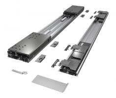 StrongLine Dornio do drzwi przesuwnych w jednej linii, 2 skrzydła, 2450mm, 80kg
