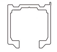StrongLine Turnio tor górny, aluminium anodowane, 2,5 m