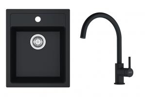 FRANKE Zestaw T121F SID 610-40 czarny + FC 6018.901