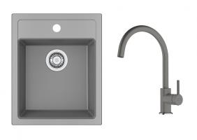 FRANKE Zestaw T121SZ SID 610-40 szary + FC 6018.084