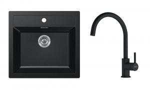 FRANKE Zestaw T122F SID 610 czarny + FC 6018.901