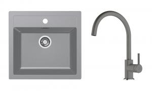 FRANKE Zestaw T122SZ SID 610 szary + FC 6018.084