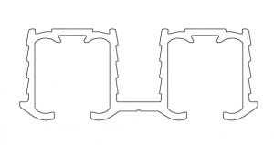 TERNO Living Top górny tor podwójny 2652/A anodowany srebrny 2m 30kg