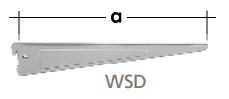 DX-podwójny wspornik 470mm szary