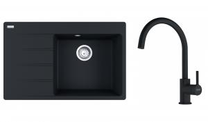 FRANKE Zestaw G271FM CNG 611-78 TL/7 czarny mat + FC 6018.901