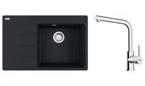 FRANKE Zestaw G250FM CNG 611-78 TL/7 czarny mat + FS 3230.031