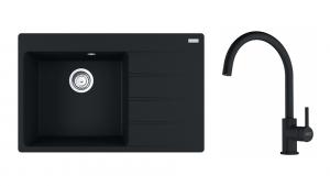 FRANKE Zestaw G272FM CNG 611-78 TL/2 czarny mat + FC 6018.901