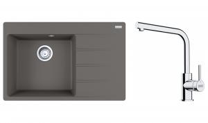 FRANKE Zestaw G251SZK CNG 611-78 TL/2 szary kamień + FS 3230.031