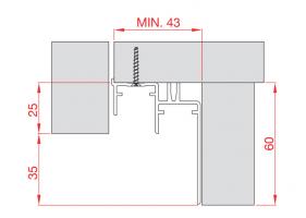 TERNO tor dolny 920/N 3m anodowany