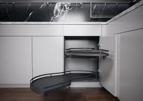 K-KES LeMans II, półki+drążek, Arena Style, antracyt, L, 500/720-900