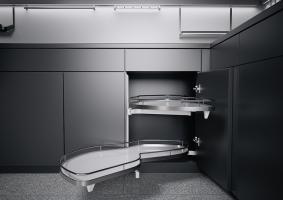 K-KES LeMans II, półki+drążek, Arena Classic, biały/chrom, L, 450/720-900