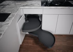 K-KES LeMans II, półki+drążek, Arena Pure, antracyt, P, 600/720-900